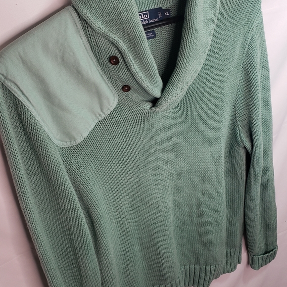 Polo Ralph Lauren Shawl Neck Sweater XL - Picture 10 of 11